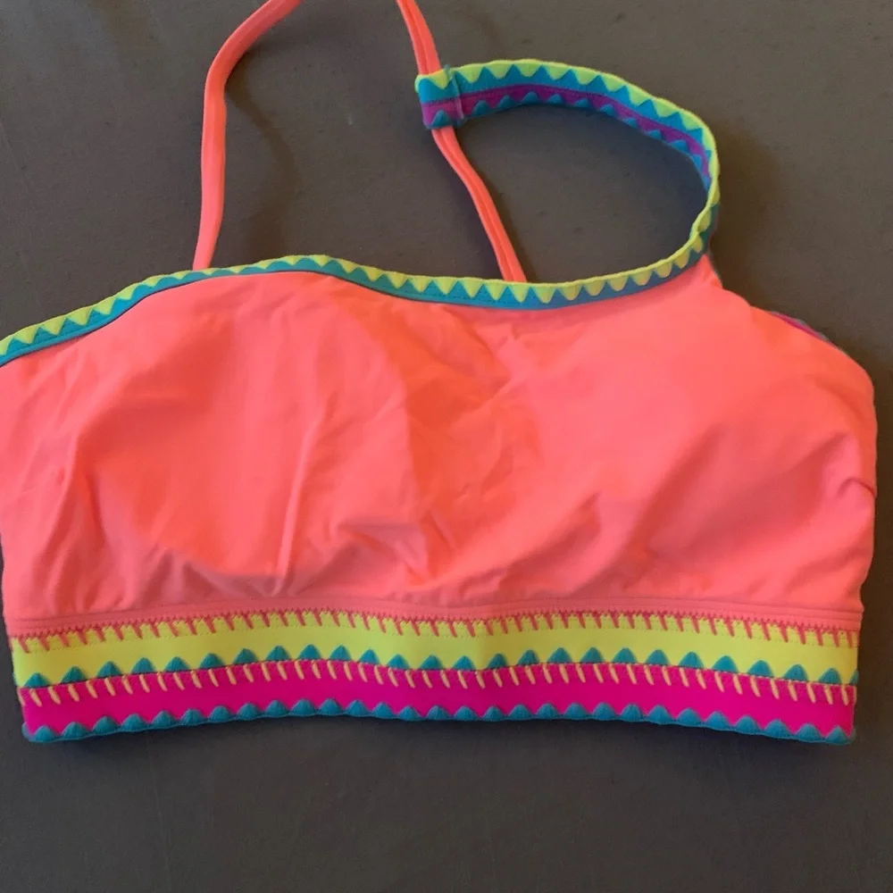 Vibrant Pink and Orange Bikini Set XL - Picture 4 of 7